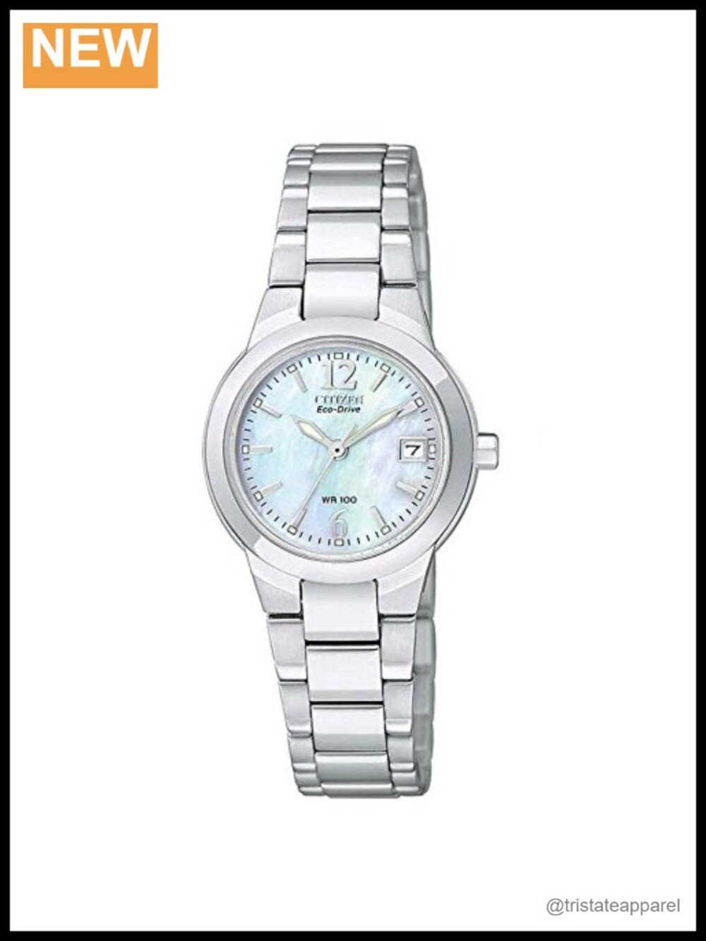 Women's Eco-Drive Dress Watch Silver-Tone Stainless Steel Solar Powered
